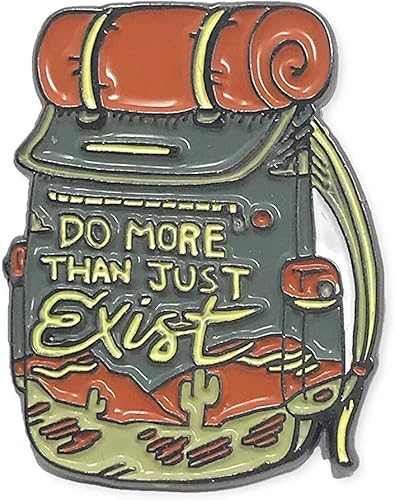 Do More Than Just Exist Novedad Esmalte Solapa Pin Mochila Sombrero Accesorios Divertido Broche Pin, Esmalte