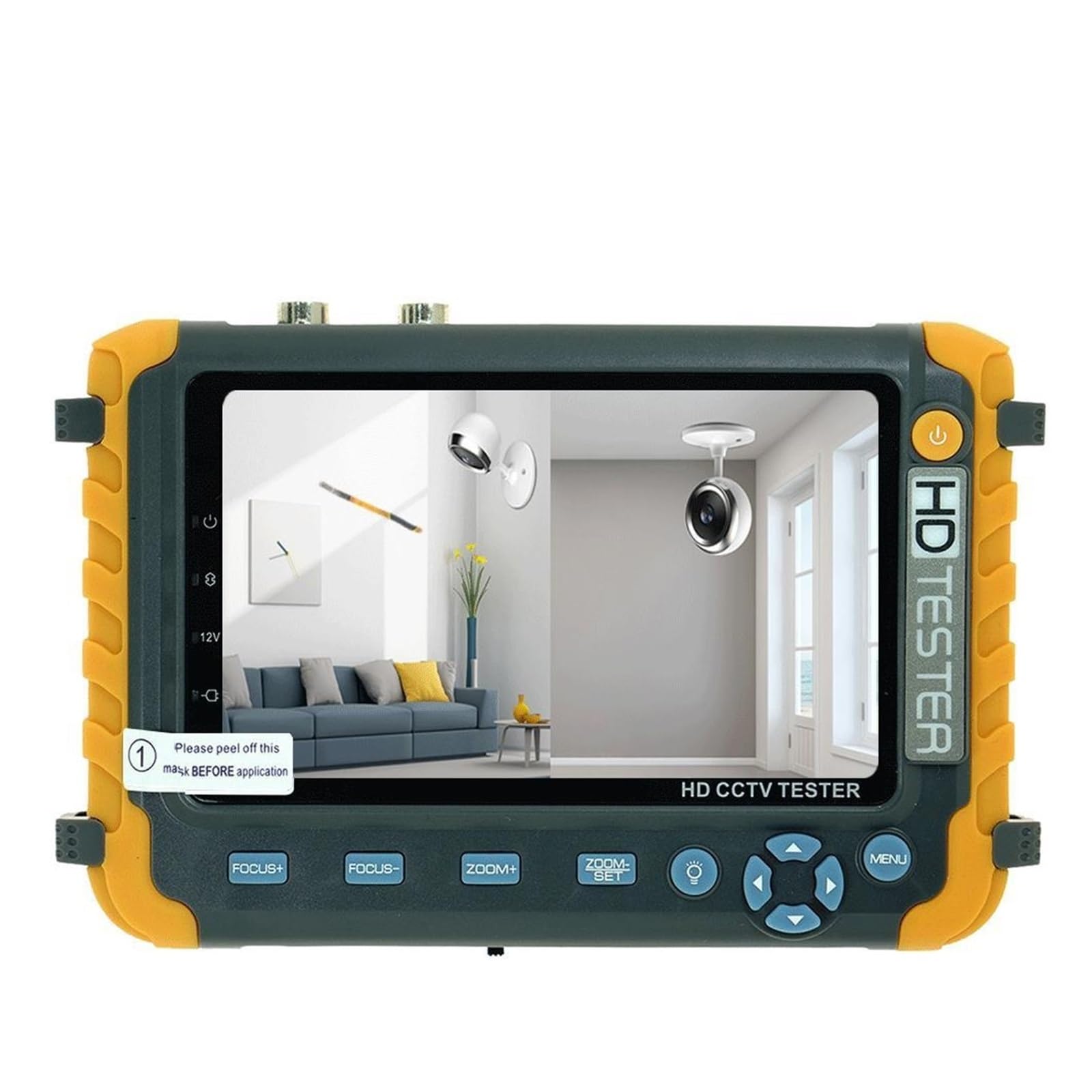 CCTV Tester, IV8W CCTV Camera Tester Monitor 8MP ADH CVI TVI CVBS 4 In 1 Cameras HD Coaxial DC12V Output Power Tool DDP