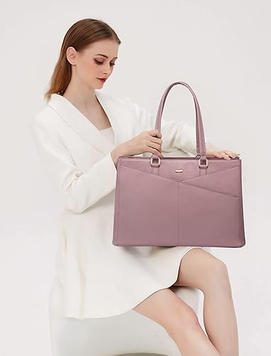 Vista 66 de LOVEVOOK Bolsa para computadora portátil para mujer, 15.6 pulgadas, bolsa de mano para computadora portátil, bolsa de trabajo para profesores, bolsa