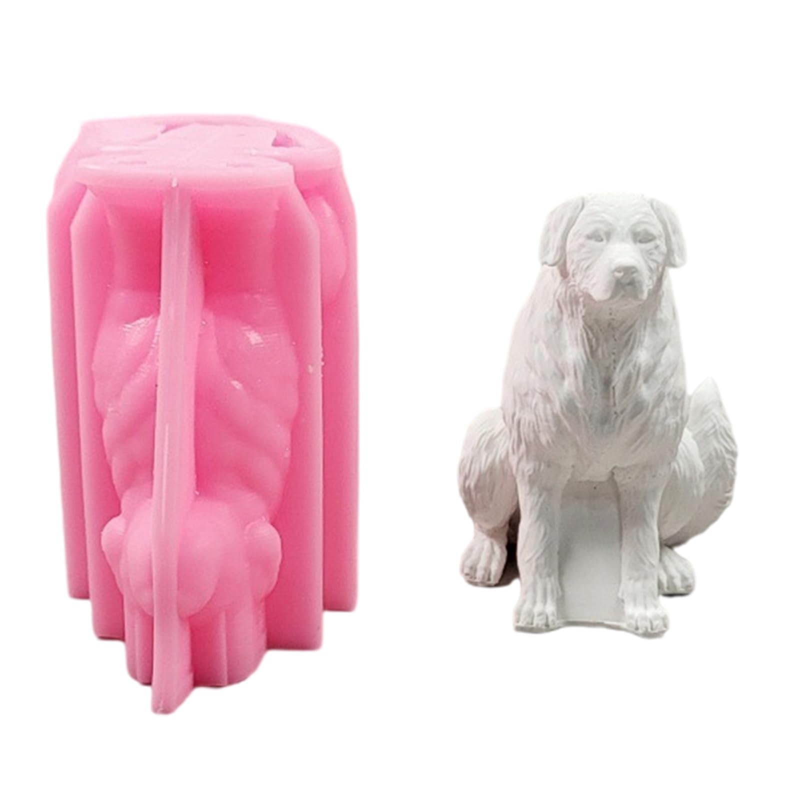 Yhplxyuus 3D Dogs Silicone Molds Soap Molds Ornament Castings Animal Craft Supplies