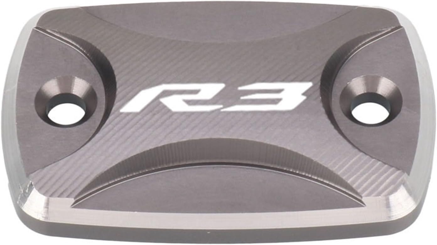 Motorcycle CNC Front Brake Fluid Reservoir Oil Cup Cap Master Cylinder Cover YZF-R3 YZFR-25 YZFR3 YZFR25(R3 Red)