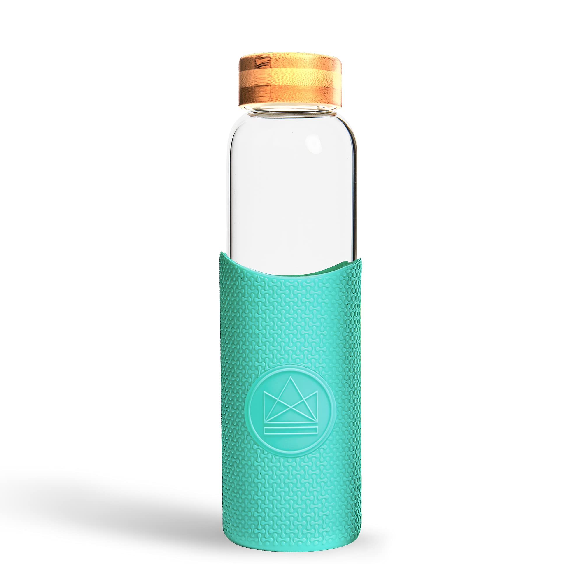 Gourde en verre borosilicate Neon Kactus étanche sans plastique