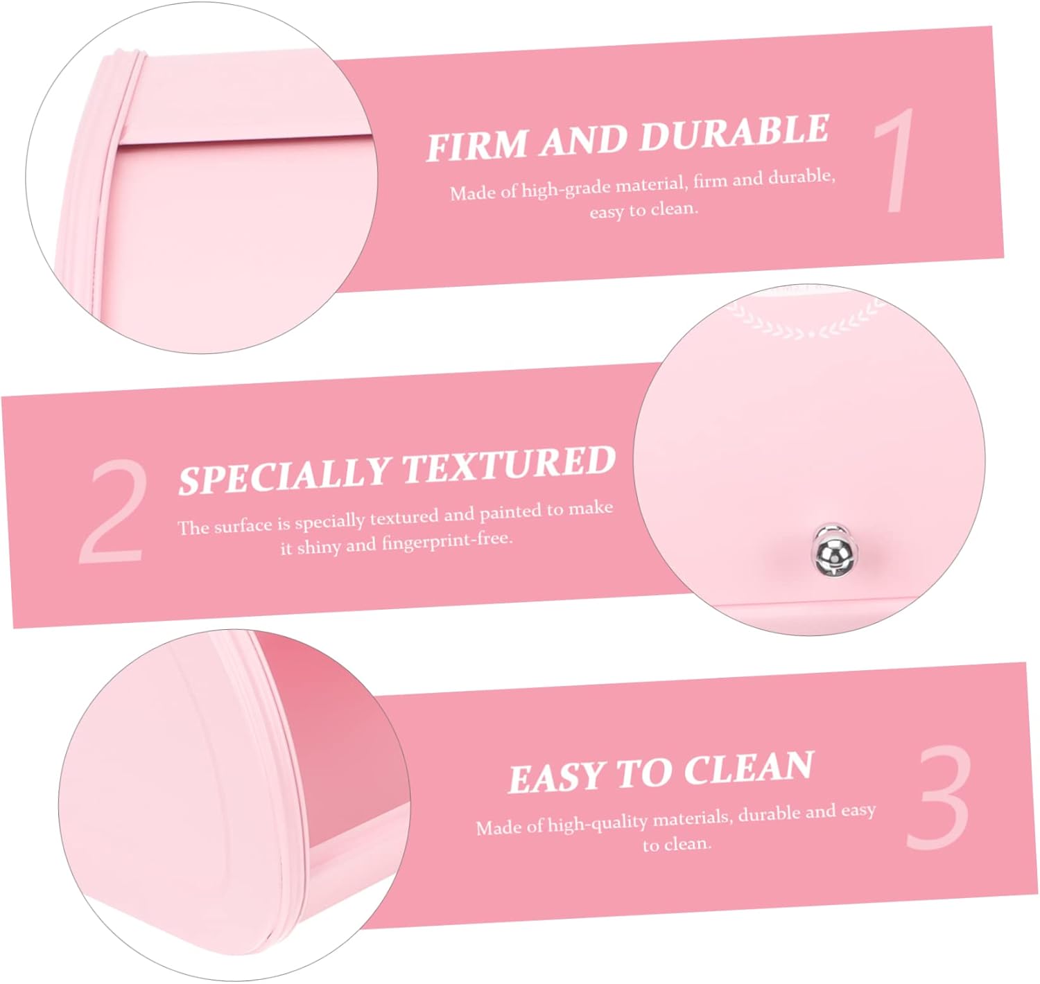 キッチン収納ボックス おしゃれなパン保存容器 粉色 スリッシュな