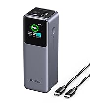 UGREEN Nexode Pro 200W Power Bank 25000mAh Ricarica Rapida Caricatore Portatile PC USB C PD3.1 140W 3 Porte Display TFT Compatible avec iPhone 17 16 15 14 Plus Pro Max Galaxy S25 S24 A56 MacBook iPad
