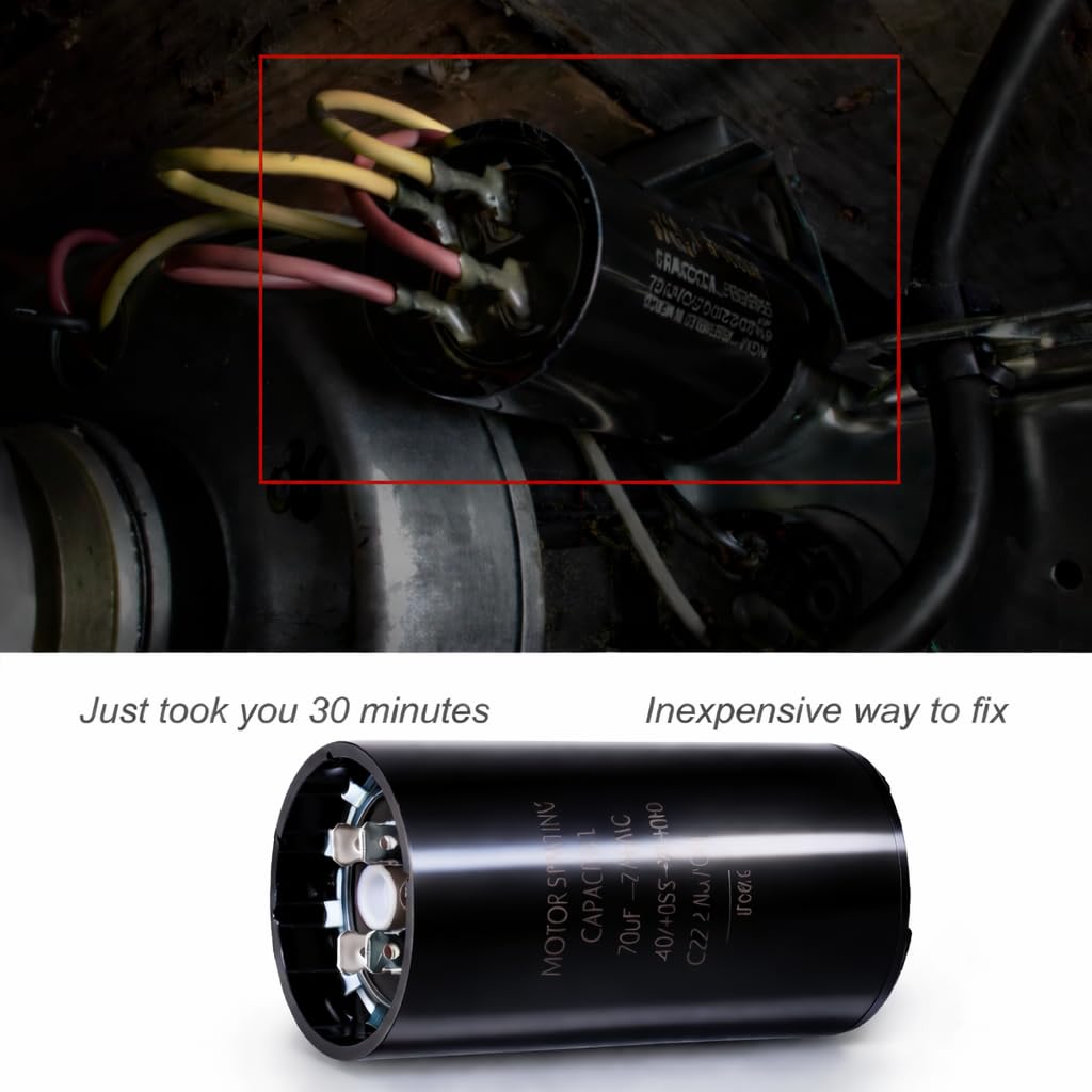19988A Capacitor, 70 MFD 220 Vac 60 Hz Garage Door Opener Starting