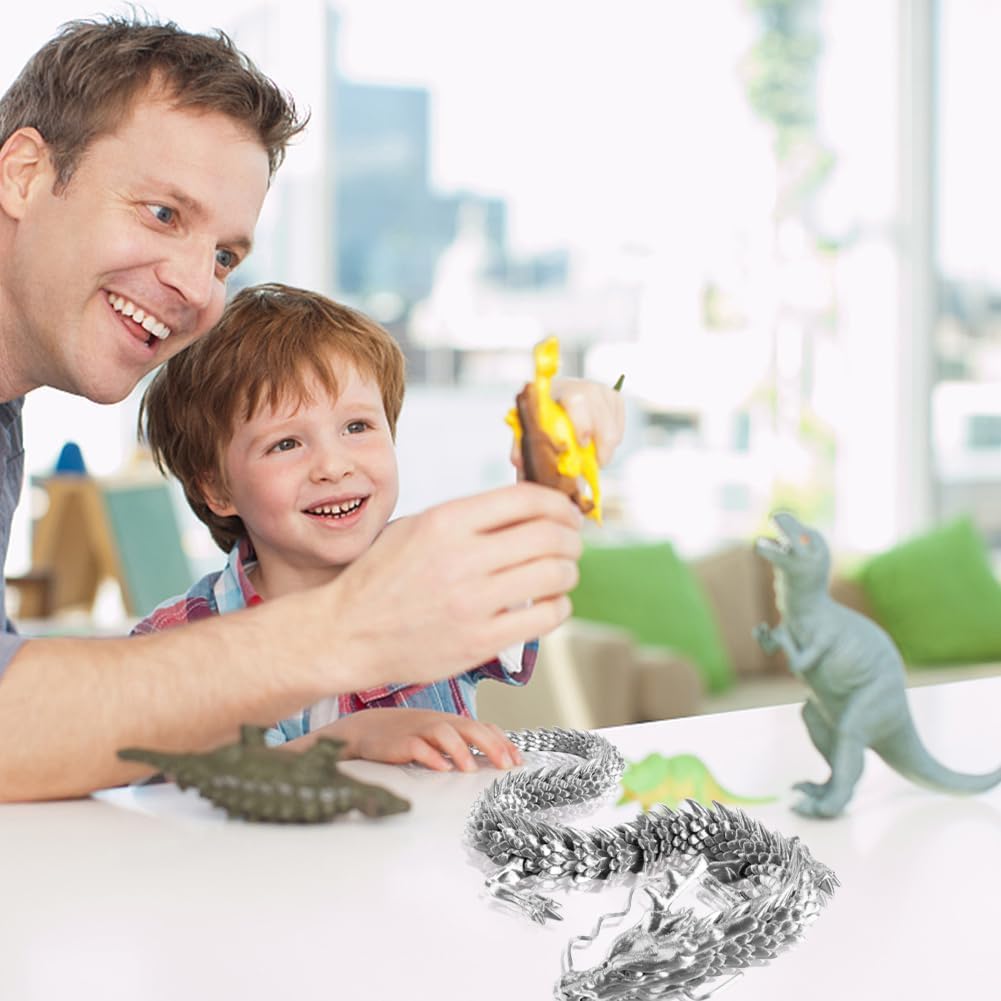 Œufs de dragon imprimés en 3D à l'intérieur, œuf de dragon en cristal entièrement articulé, décoration de maison avec articulations flexibles, jouet sensoriel pour bureau exécutif pour adultes