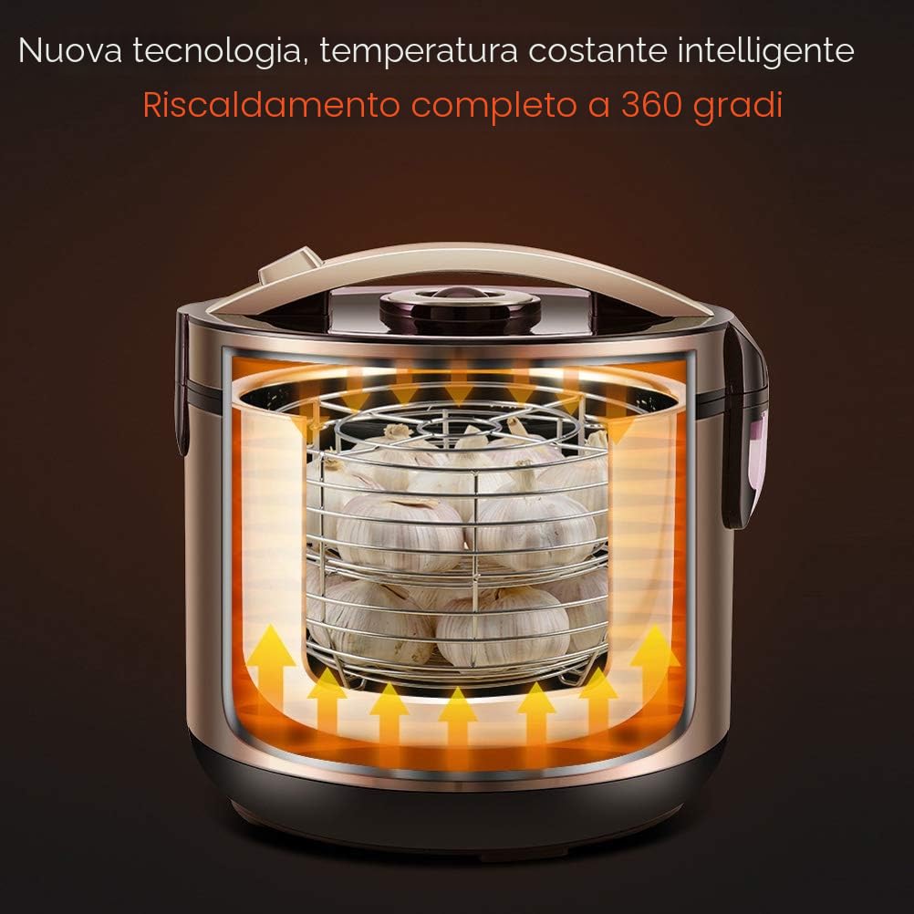 6L Yogurt Maker, Fermentatore di Aglio Nero, Macchina di Kimchi, Produttore di Vino di Riso Dolce Completamente Automatico, Produttore di Natto