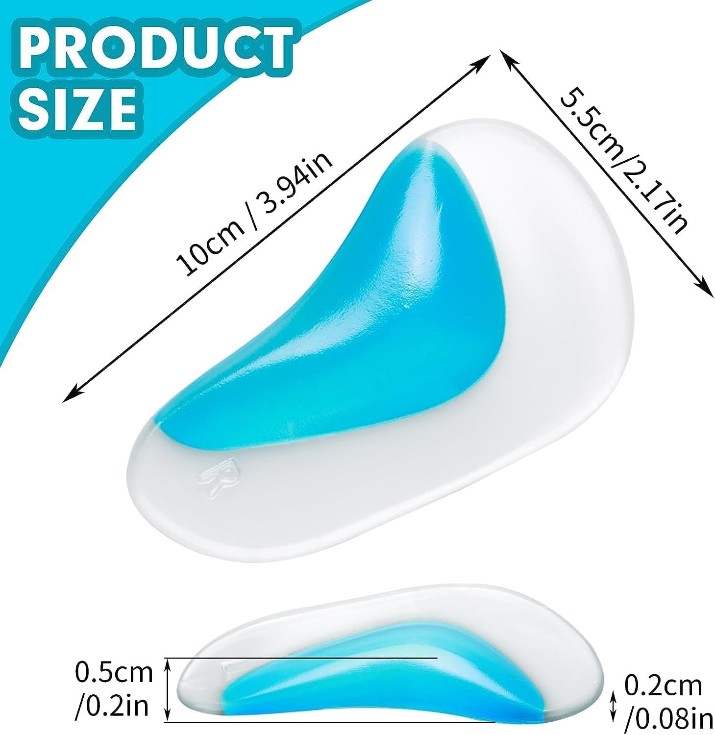 SNEHIDA Kids Shoe Pads for Children Shoes Flat Feet Care Orthopedic Insole Arch Support New Silica Gel Pad Cushion,Women Gel Pad (2 Pairs Silicone Foot Insoles) 4 61PvOF7iUeL. SL1500