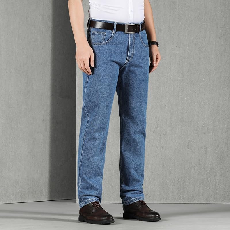 Straight Leg Business Fit Jeans Business Jeans Solid Color Pants4