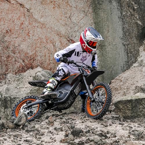 Image of QuietEase Electric Dirt Bike for Adults Teens, 3000W Brushless 220Nm Motor - 45 slope, 38 MPH, 48V /23.4Ah Removable Battery, Dual Hydraulic Brakes & Full Suspension Electric Motorcycle For Age 13+