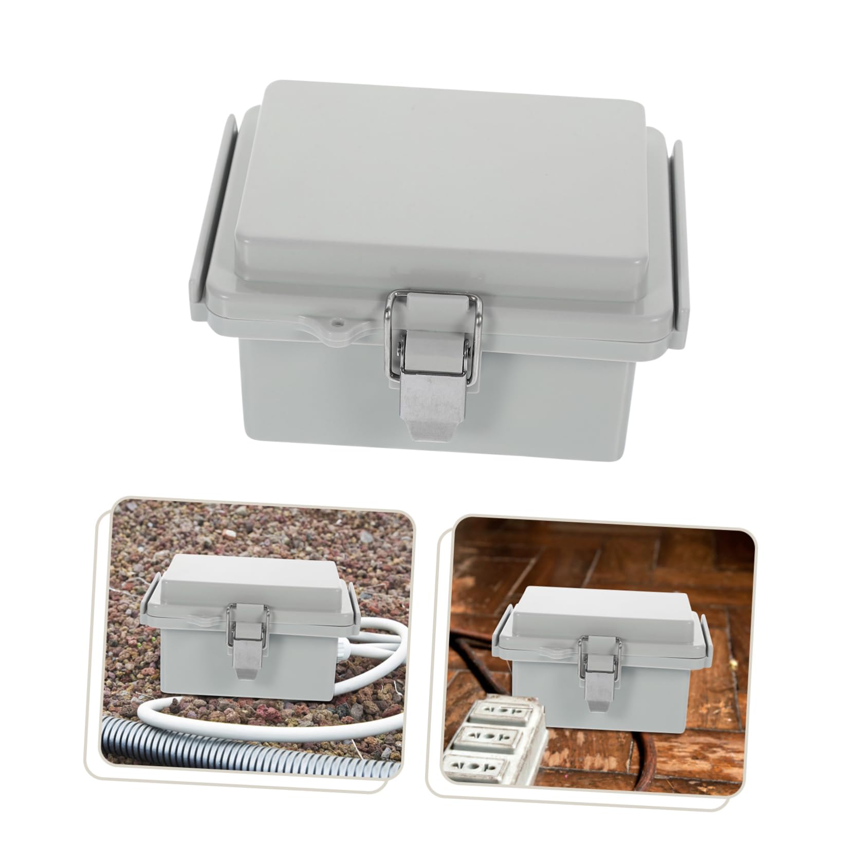 HOMSFOU 5juegos Caja De Conexiones Eléctricas Para Exterior Caja De Entrada De Cable Solar Para Instalaciones Fotovoltaicas Resistente La Intemperie y Caídas Para Jardines y Patios