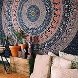 WERT Indische Mandala Wandteppich Wandbehang Strand werfen Teppich Decke Camping Zelt Reisematratze böhmischen Isomatte Wandteppich A13 95x73cm