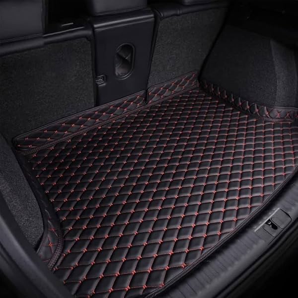 Protector de Carga Personalizado para Kia Rio 2018-2021 2022 2023, Alfombra de Maletero a Prueba de Agua para Todo Clima, Bandeja de Carga Resistente para Automóvil, Negro Rojo