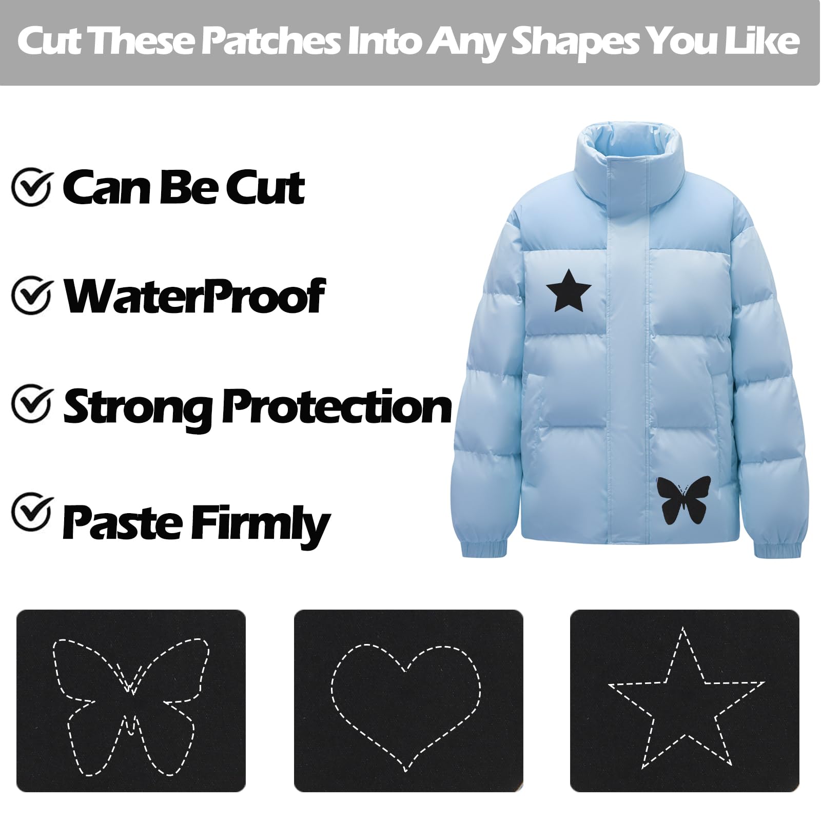 6 Toppe Autoadesive In Nylon - Per Riparare Piumini, Giacche E Tende - Foto 6