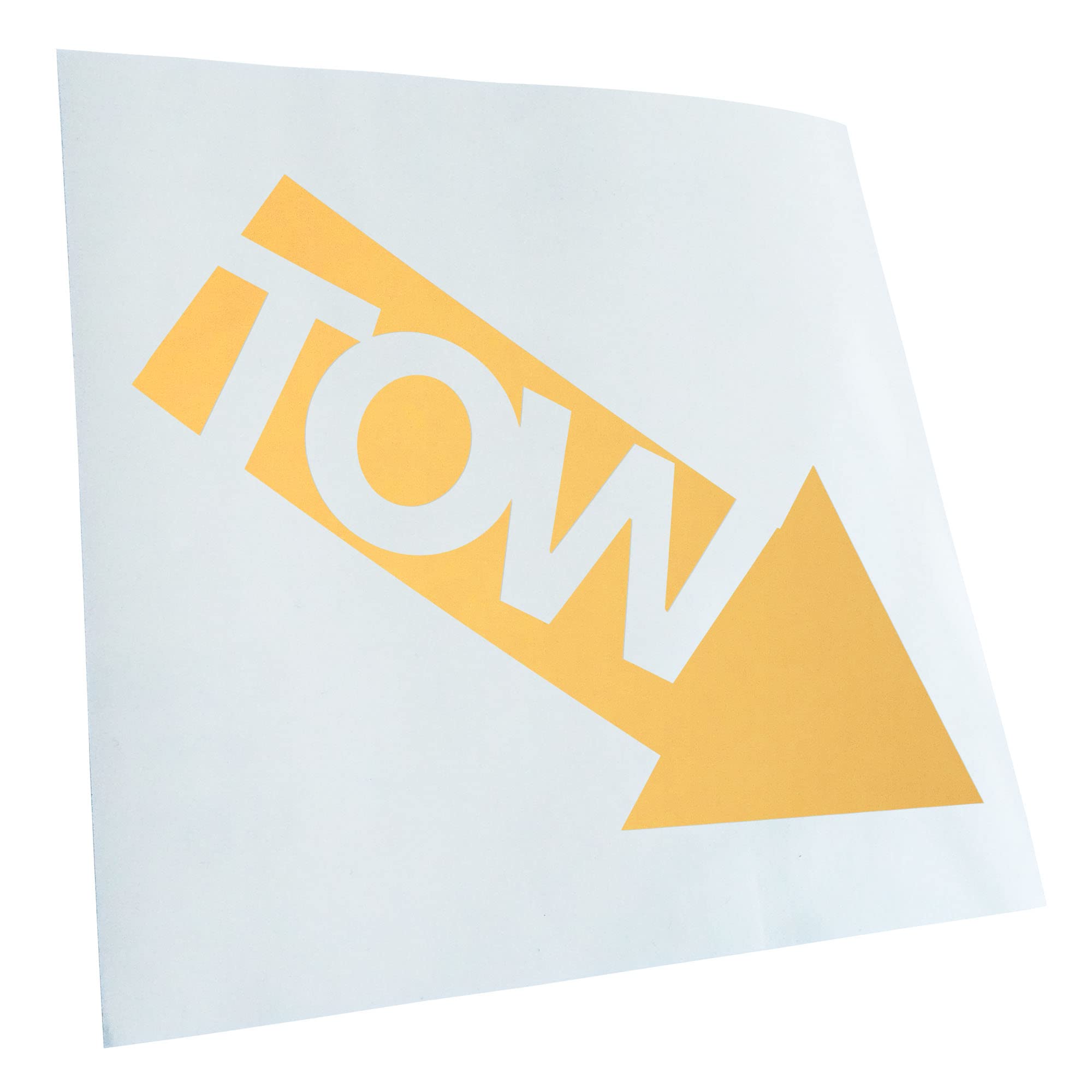 Kiwistar - Car Sticker - Gold Chrome - 50 x 42 cm Tow - Tow - Car - Rear Window Car Sticker Weatherproof for Car Truck Moped Truck - Sticker Exterior Self-Adhesive Tuning Accessories for Windows