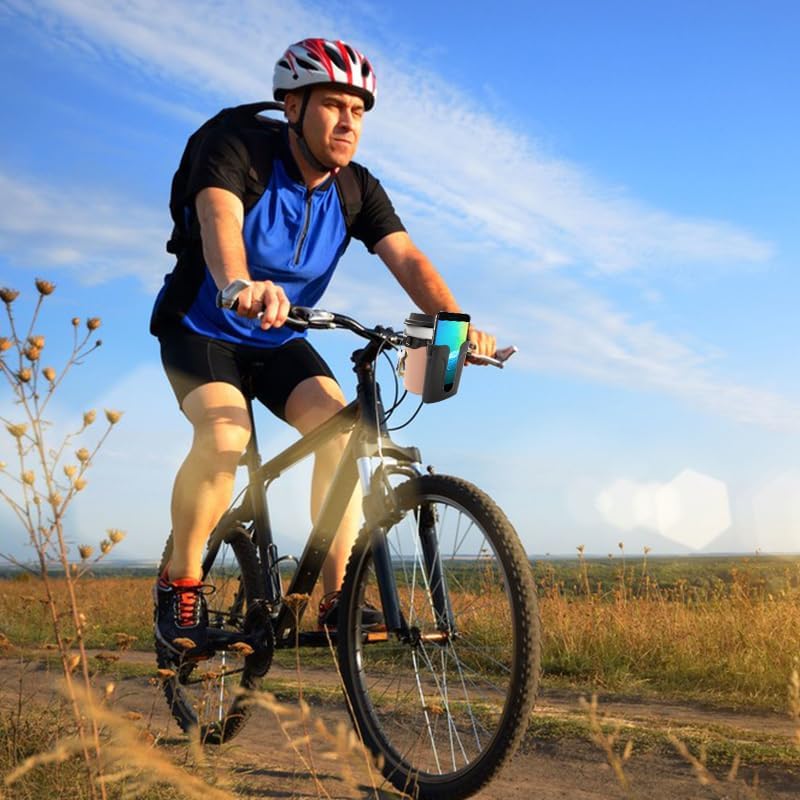 Miniatura 7 de Portavasos extraíble para bicicleta, soporte para botella de agua para bicicleta con llaves de teléfono celular, soporte para botella de agua para