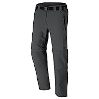 CMP Pantaloni Zip off Elasticizzati da Donna, Antracite