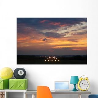 Wallmonkeys Airport Runway Lights Wall Mural Peel and Stick Graphic (60 in W x 40 in H) WM329731