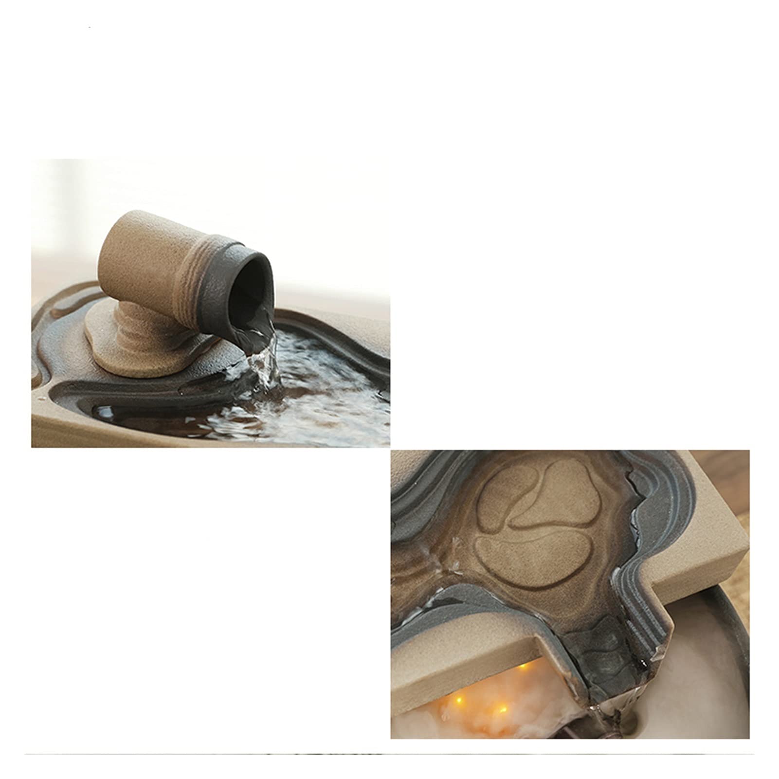 Fontana a Cascata da Tavolo per Interni Rilassamento indoor Desktop Fontana Fontana Zen Meditazione Interna Cascata Cascata illuminata Cascata for la casa for ufficio Fontana Della Meditazione ( Color