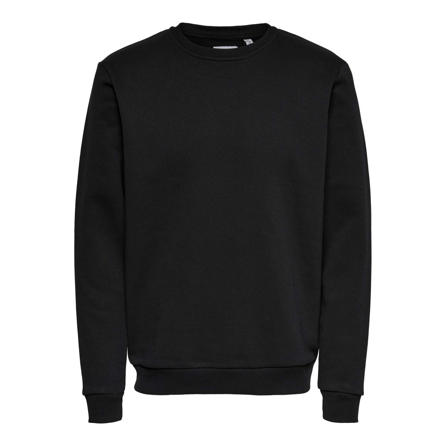 ONLY & SONS Men's ONSCERES Life Crew Neck NOOS Sweatshirt, Black, XL