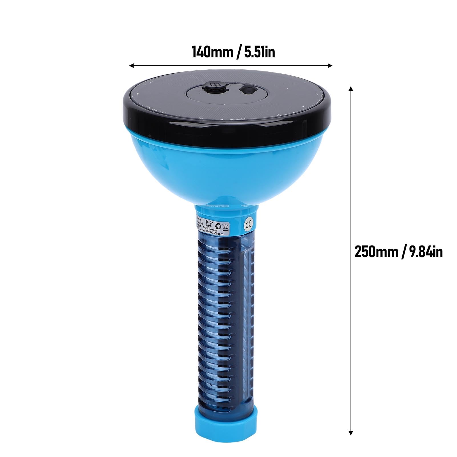 Generador Automatizado de Clorador Salino con Pantalla de Nivel de Batería para Piscina