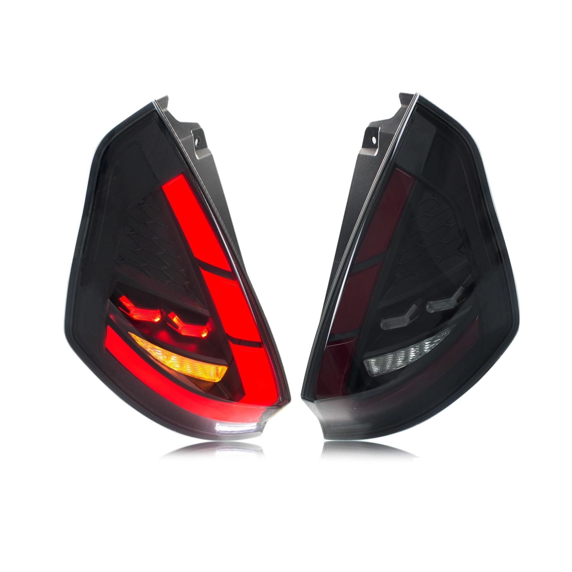 Feux arrière LED pour Ford Fiesta MK7 et MK7.5 de 2008 à 2017 avec clignotants séquentiels