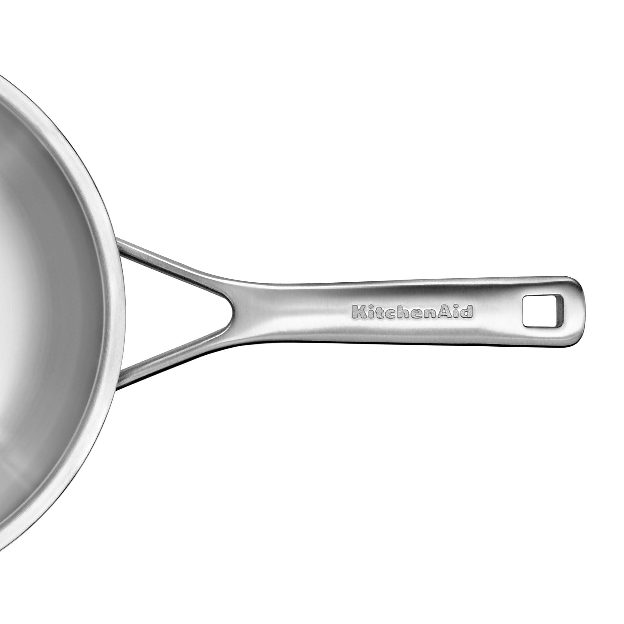 KitchenAid Multi-Ply Stainless Steel 3ply 28cm Wok with Lid