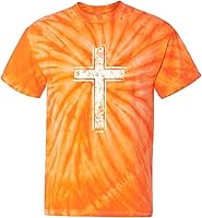 Vista 1 de Distressed Cross - Camiseta para hombre cristiano religioso