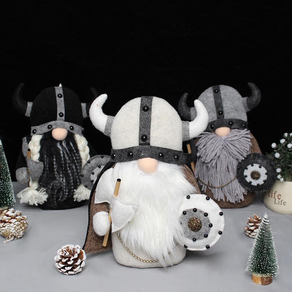 Faceless Gnome Plush Doll Knight Dwarf Viking Gladiator Figurine Table Ornaments Decoration (2)
