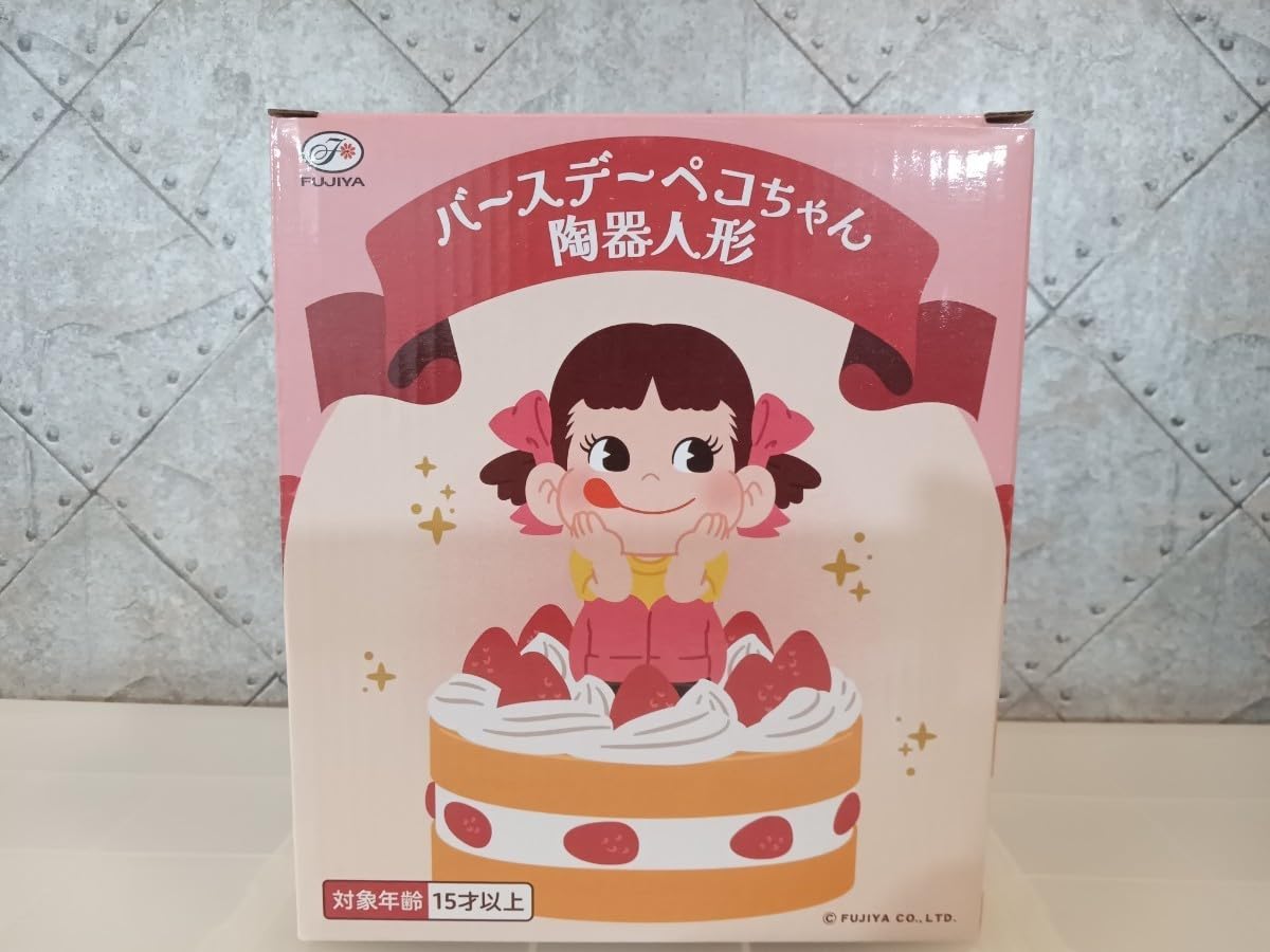 不二家ペコちゃん　レースドール陶器プレミアム 不二家 公式 陶器製首振りペコちゃん人形2024 陶器 人形 置物