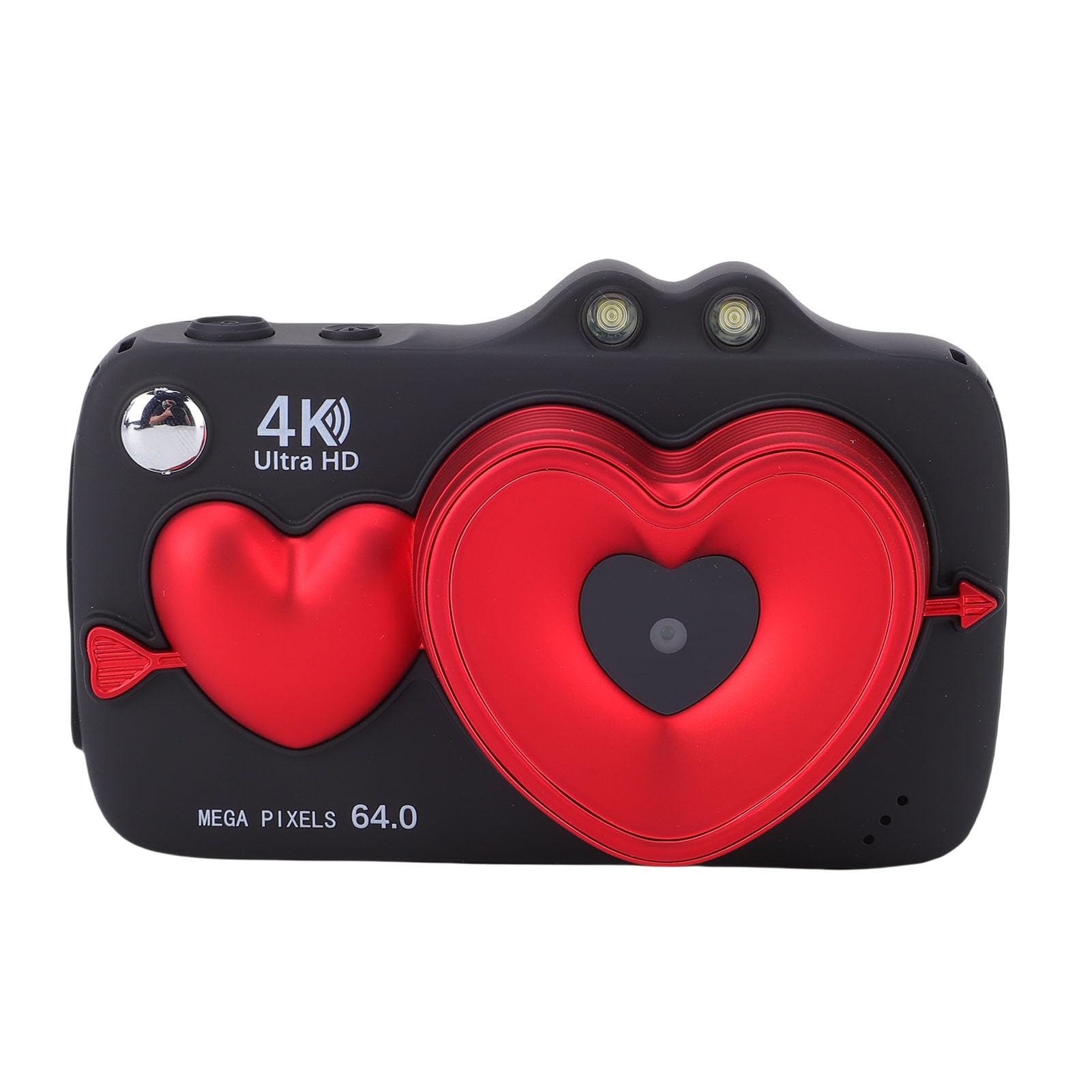 Jiawu Fotocamera 4K, Registrazione 4K da 64 MP con Zoom Digitale 18X per Vlogging, Fotocamera Portatile Compatta con Schermo da 2,8 Pollici, Luce di Riempimento Incorporata per Bambini, Ragazzi,