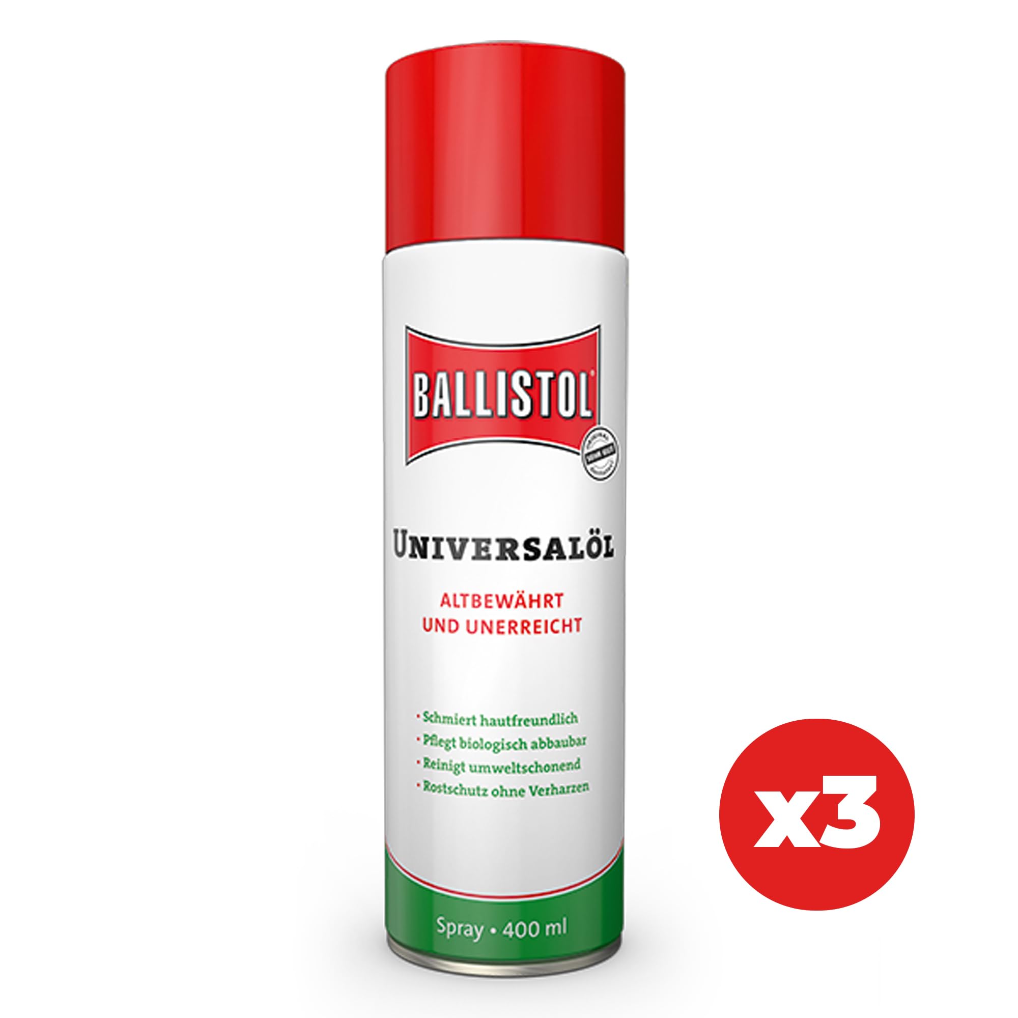 ELITE BBQ Ballistol Universalöl 3er Set 3x 400ml – Das bewährte Mehrzwecköl für Handwerk, Haus & Garten – Rostschutz, Schmierung & Reinigung – Sparangebot