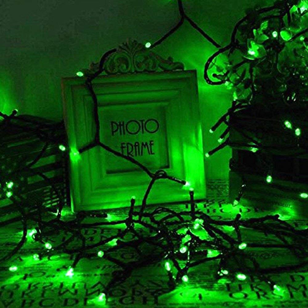 Impermeabile stringa solare luci, 32M 300LED luce da fata solare all'aperto, albero di Natale e giardino decorazione per giardino, recinzione e patio (verde)