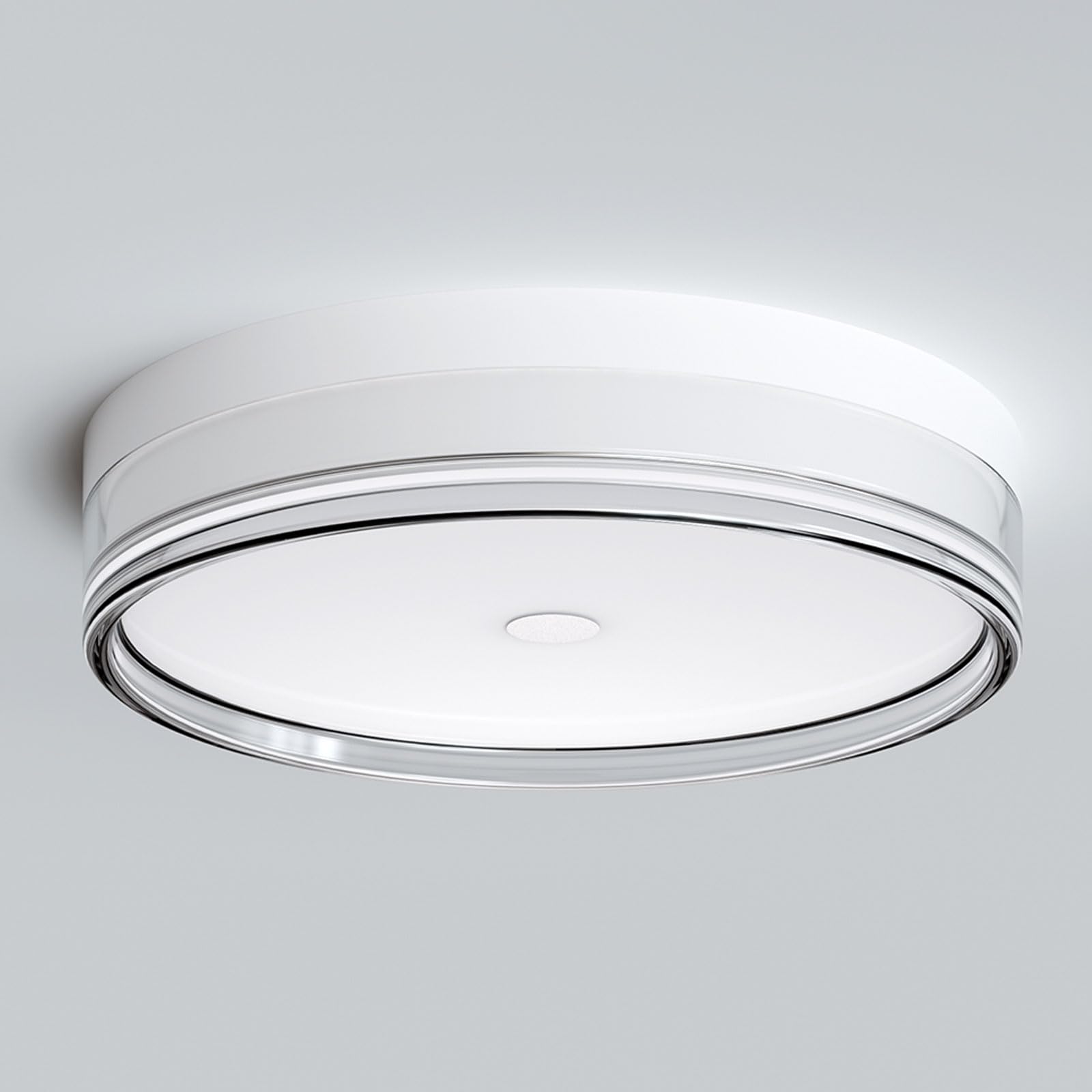 LVL LED Deckenleuchte Weiß Rund Modern, 24W 30cm Deckenlampe for Wohnzimmer Schlafzimmer Küche Flur