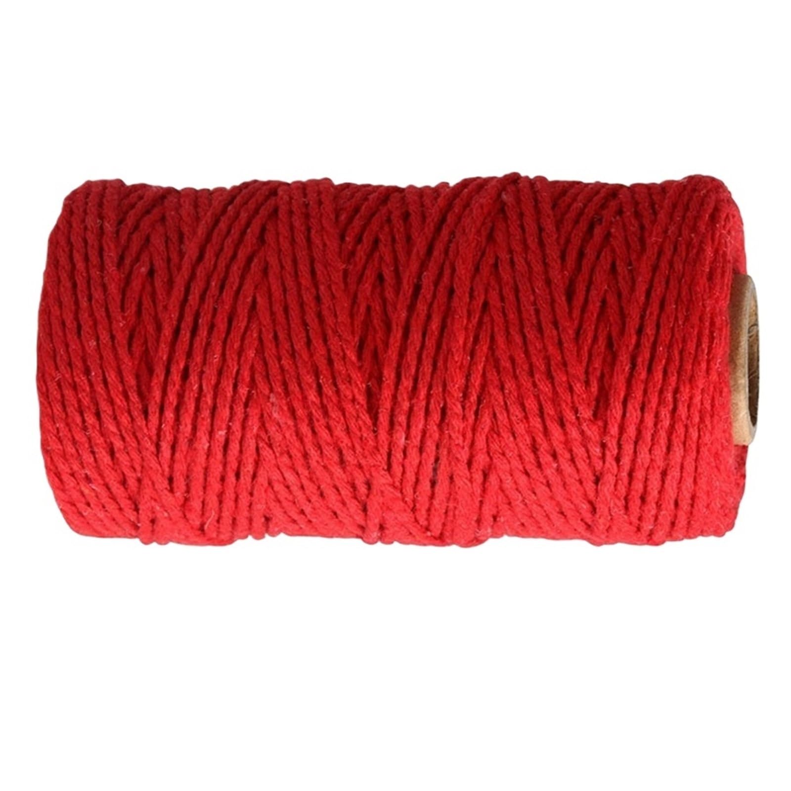 Cotton Macrame Cord 2mm 100M(3937") DIY Beige Macrame Cord Thread Handmade Crafts Cotton Twisted Twine Rope String Home Textile Wedding Party Decor(Color02)