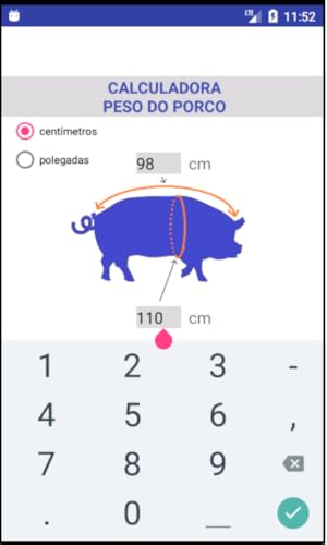 Peso do Porco - Calculadora