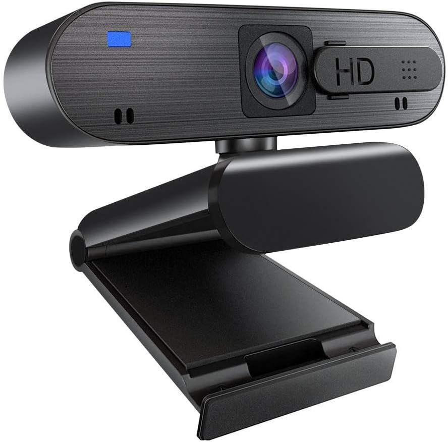1080P Webcam with Microphone, Auto Focus Streaming Web Camera, USB Computer Camera for PC Mac Laptop Desktop Video Calling Conferencing Recording Gaming Online Classes