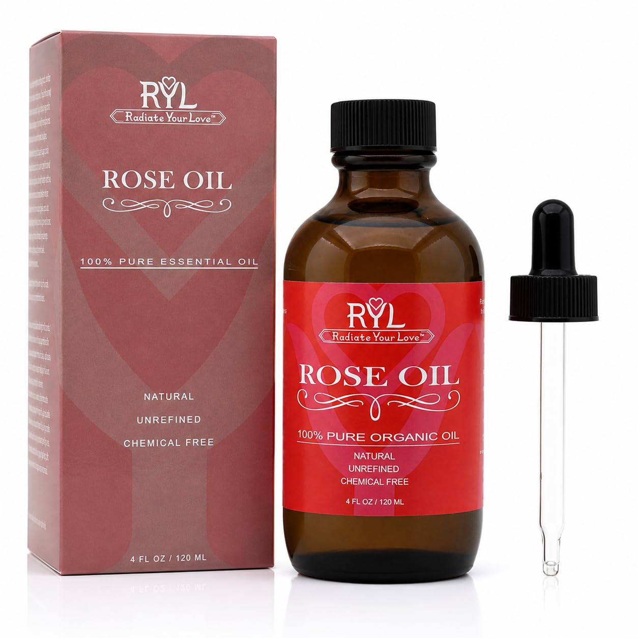 Aceite esencial de rosa 100% puro de grado terapéutico orgánico para aromaterapia, relajación, terapia de la piel, perfumes y difusores