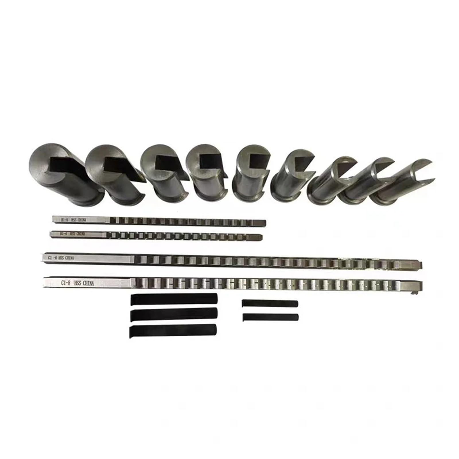 Brocce da 4/5/6/8 mm, Set di 18 brocce metriche HSS per chiavette, Utensili per la Lavorazione dei Metalli, Applicazioni Versatili.