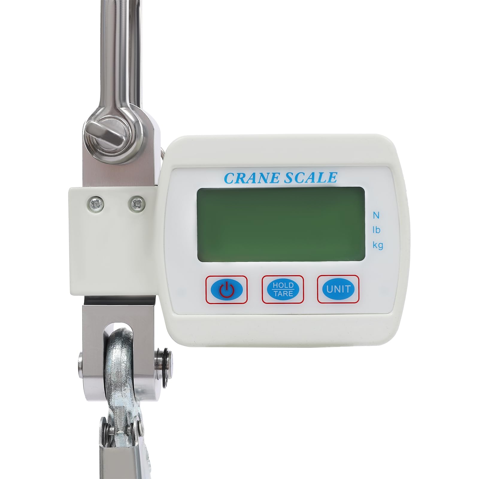 Báscula colgante digital de 500 kg, báscula electrónica colgante con sensor preciso y pantalla LCD, mini báscula portátil para granja, fábrica, caza