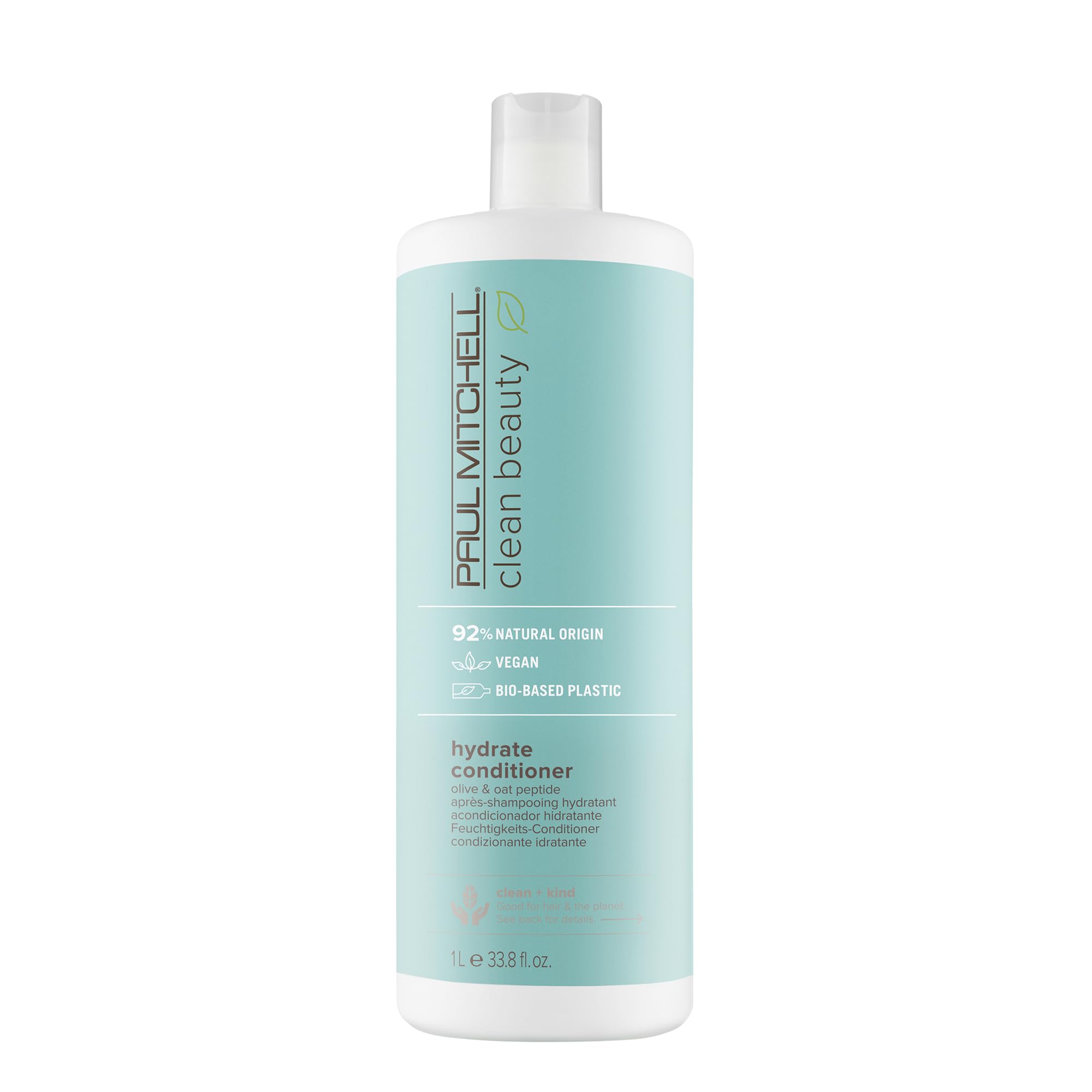 Paul Mitchell Clean Beauty Hydrate Conditioner, Intensely Nourishing Conditioner, Improves Manageability, For Dry Hair