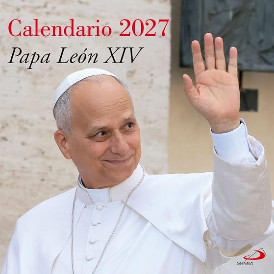 Calendario papa leon xiv 2027- pared