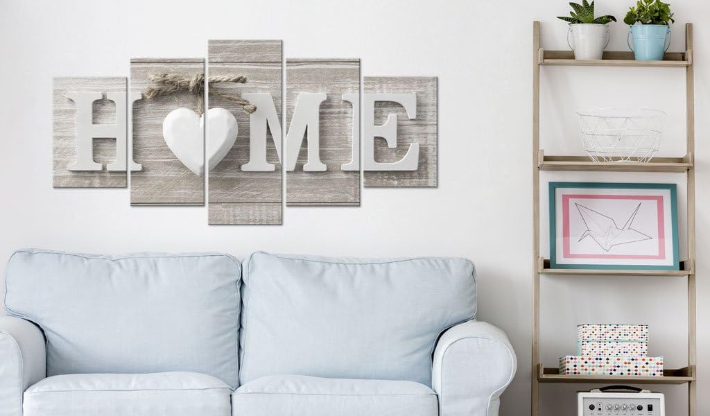 Funpark Art Extra Large Canvas Print Love Sanctuary White Home Sweet Home Big Modern Wall Decor Painting (80" W x 40" H)