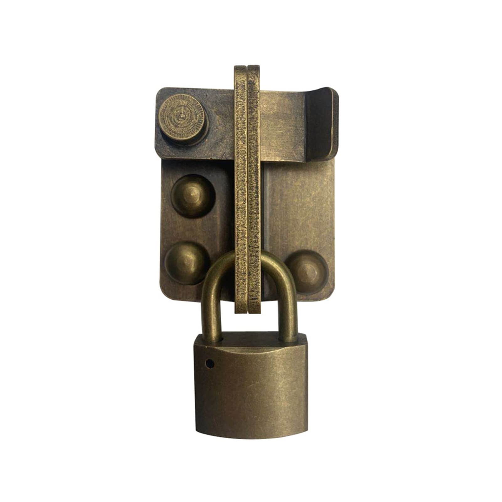 Loquet de porte avec serrure pour cabane de jardin et coffres extérieurs rétro