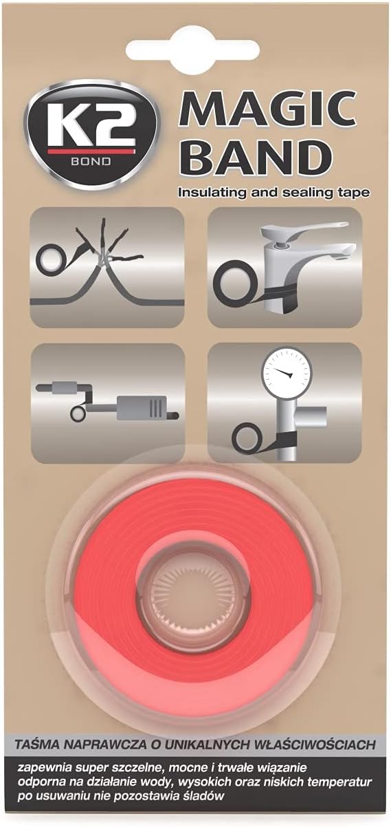 K2 - Professional Repair Tape Sealing Tape Sealing Tape, Duct Tape - Also Works on wet and Dirty Ground, is sunshine and Frost Resistant