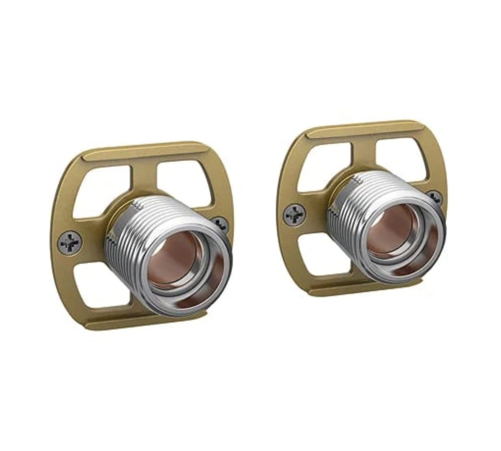 Shmox Brass Bar Valve Fast Fixing Brackets Kit For Bath Mixer Tap Or Bar Shower Exposed Thermostatic Shower Bar 2 Piece In Pack