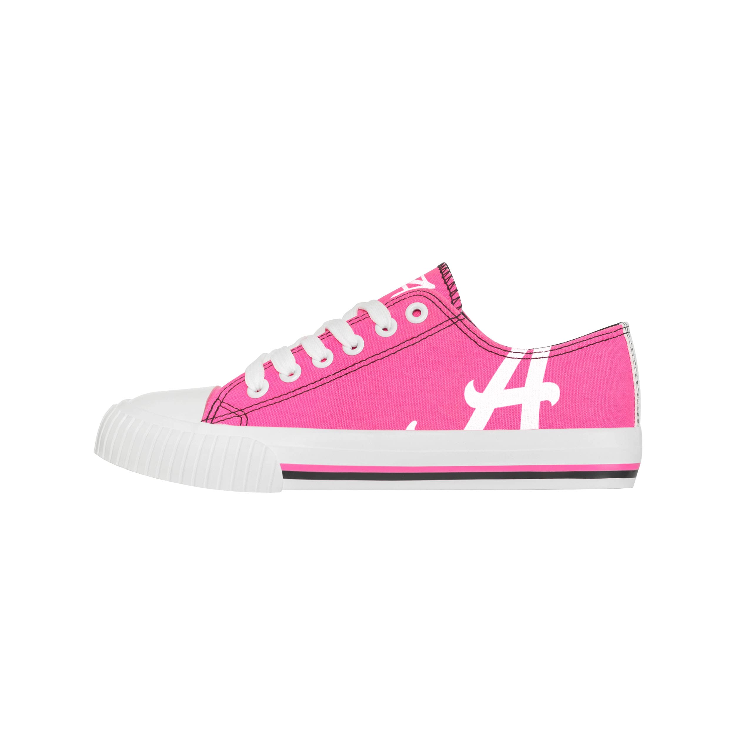 FOCO Alabama Crimson Tide NCAA Womens Highlights Low Top Canvas Shoe - 7