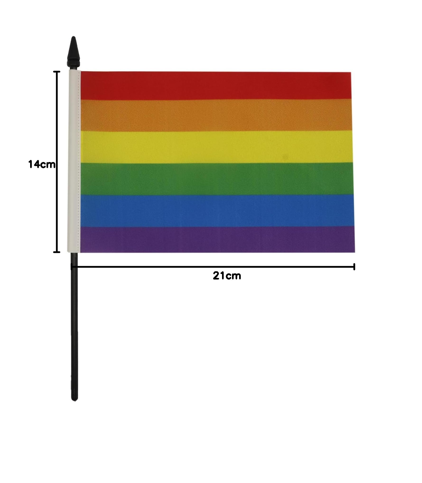 AZ FLAG Bandiera Da Tavolo Arcobaleno 21x14 cm Rainbow Flag Gay