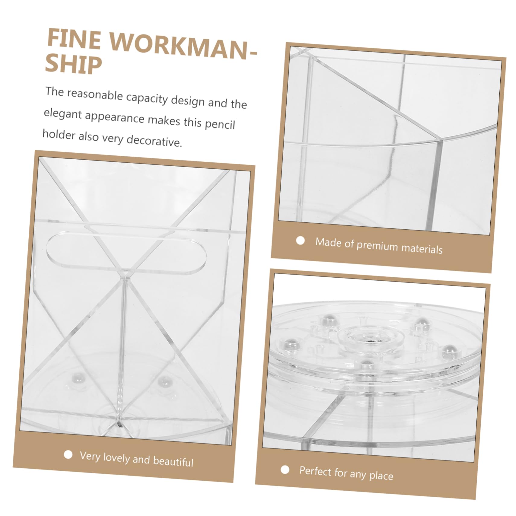 Operitacx Porte-stylo Bureau Rotatif Pour Articles De Papeterie Organisateur De Rangement Pour Pinceaux De Maquillage Et Fournitures Artistiques