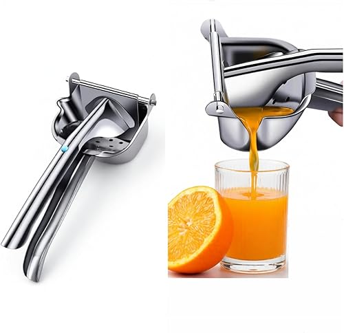 Stainless SteelFresh Fruit Juice Extractor - Lemon Squeezer Manual,Heavy DutyHand Press with Ergonomic Grip for Orange Citrus Pomegranate Lime